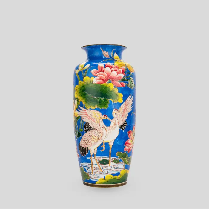 Hand-painted porcelain vase